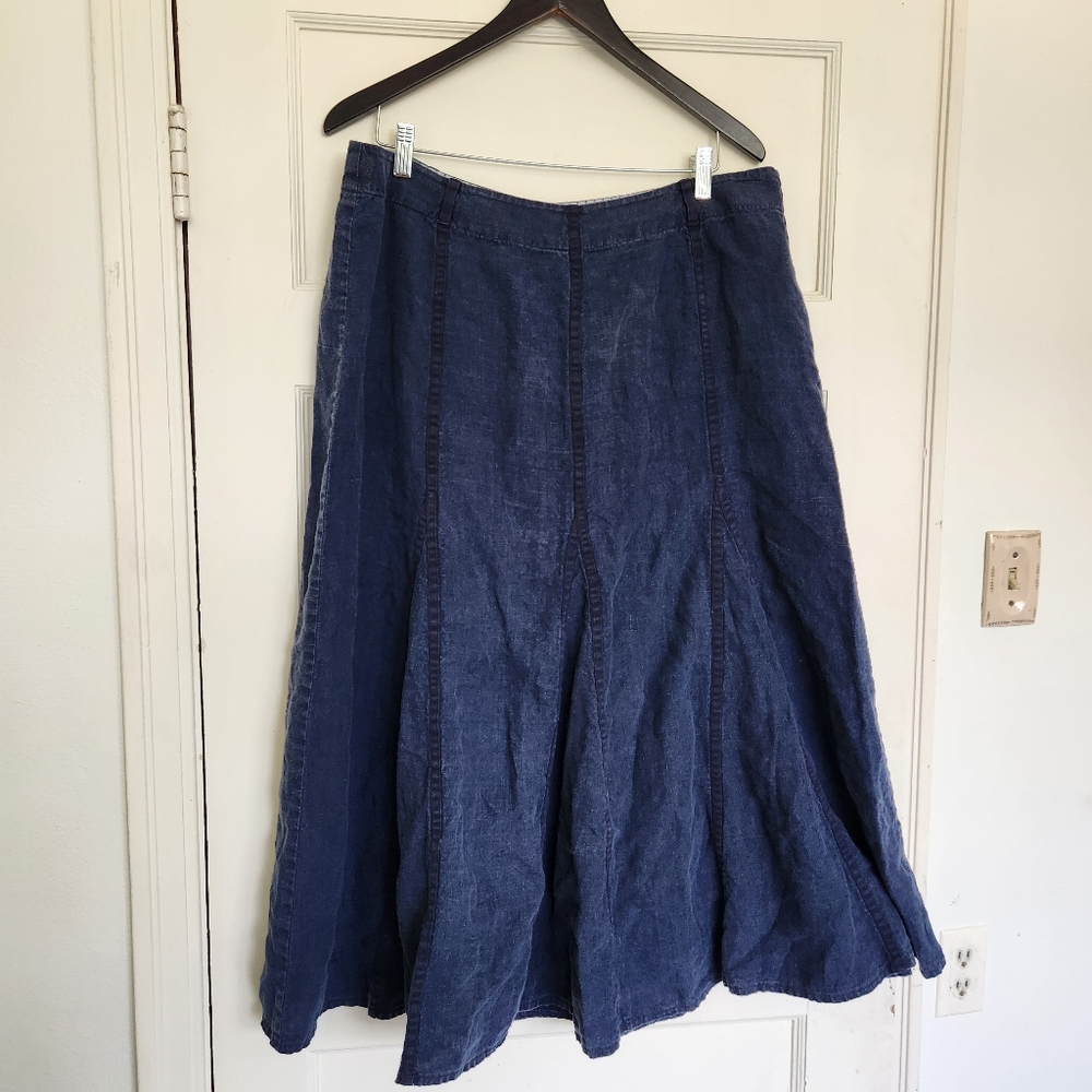 100% Linen Windsmoor Skirt Size 14